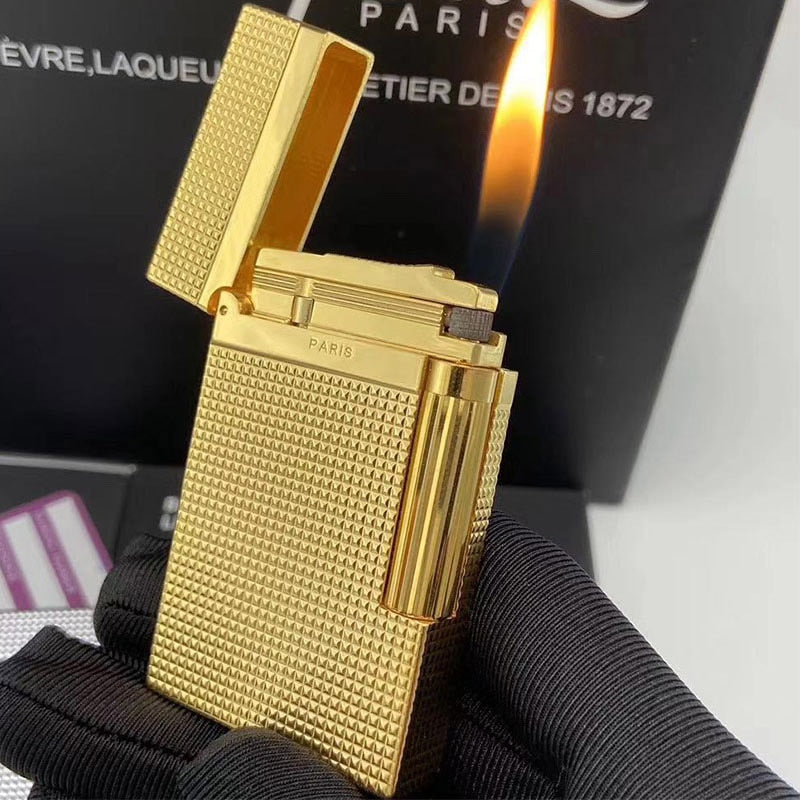 100% New vintage dupont Bright Sound gas lighter windproof