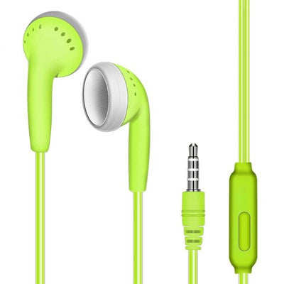 In-ear Flat Earphone With Wired Noise Reduction