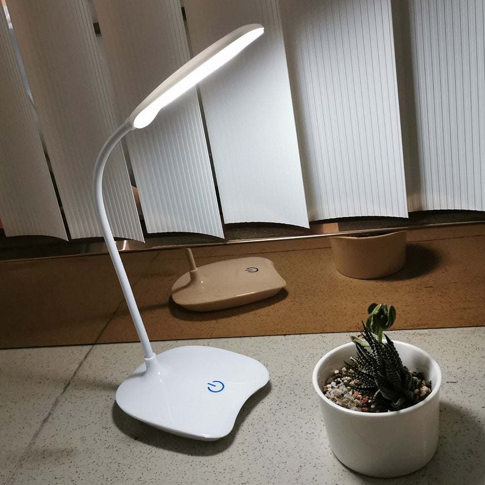 Table Lamp LED Stand Desk Lamp Battery Powered USB Rechargeable