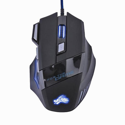 7 Buttons Adjustable USB Cable LED Optical Gamer Mouse