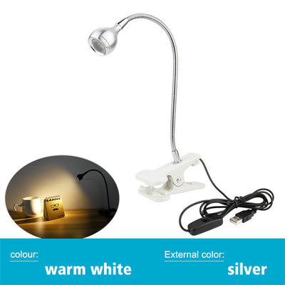 USB Power Supply Desk Lamp with Clip Holder