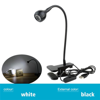 USB Power Supply Desk Lamp with Clip Holder
