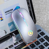 Rechargeable Mouse Wireless Silent LED Backlit USB Optical