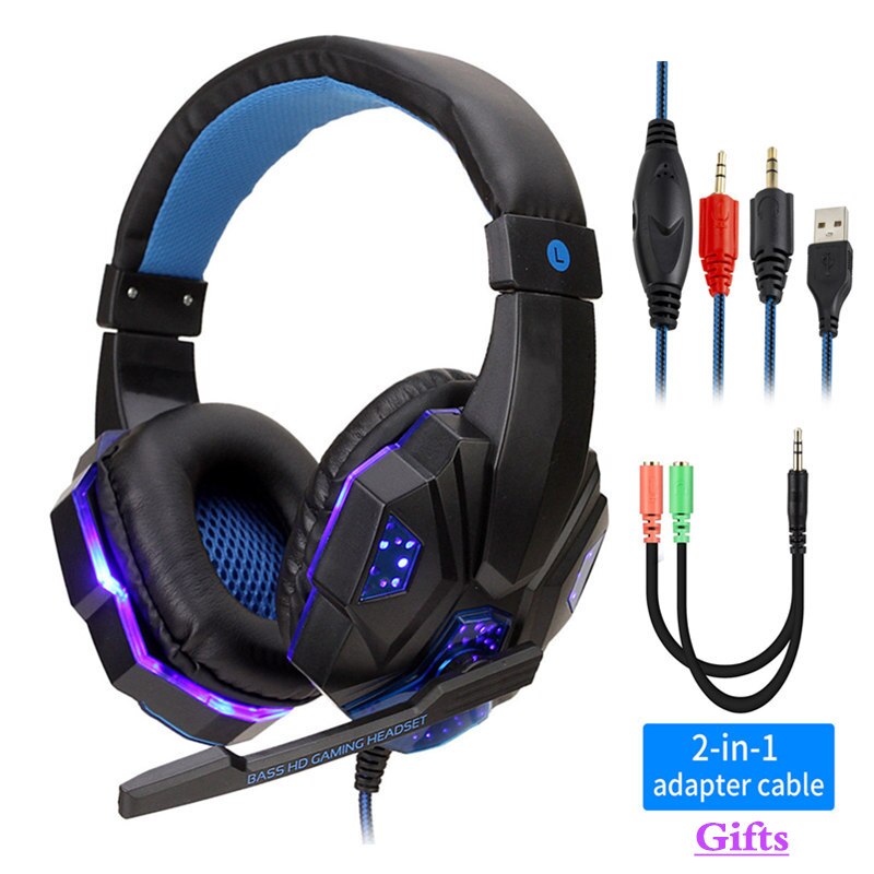 Professional Led Light Gaming Headphones for Computer PS4