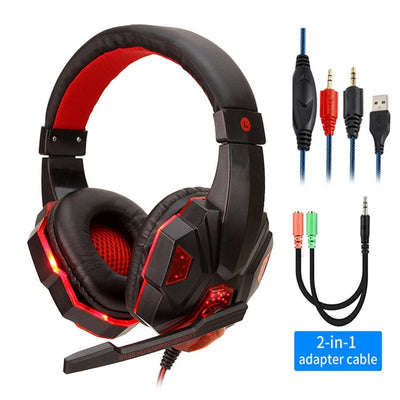 Professional Led Light Gaming Headphones for Computer PS4