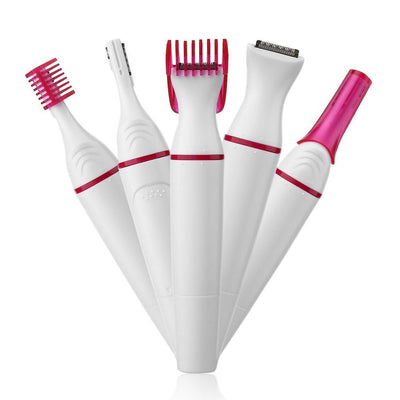 Multi function electric epilator 5 in 1 woman face underarm  female eyebrow trimmer