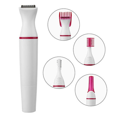Multi function electric epilator 5 in 1 woman face underarm  female eyebrow trimmer