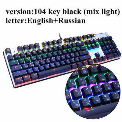 Mechanical Keyboard 87 keys Blue Switch Gaming Keyboards