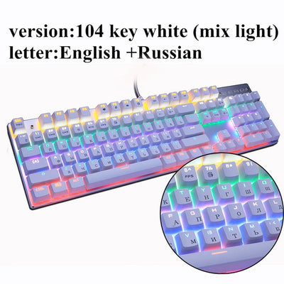 Mechanical Keyboard 87 keys Blue Switch Gaming Keyboards