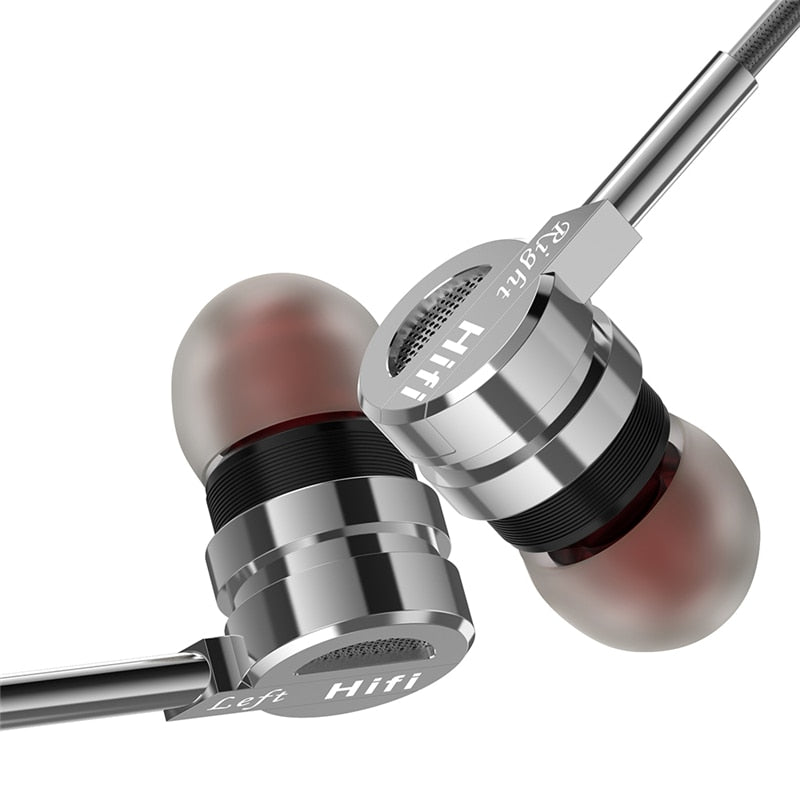 Professional Metal Earphone MK6 Hifi Headset with Microphone