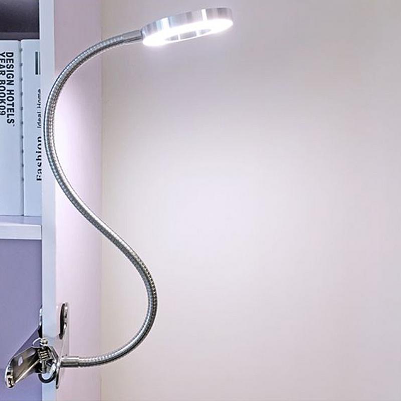Portable Clip Table Lamp USB Rechargeable Dimming Desk Light